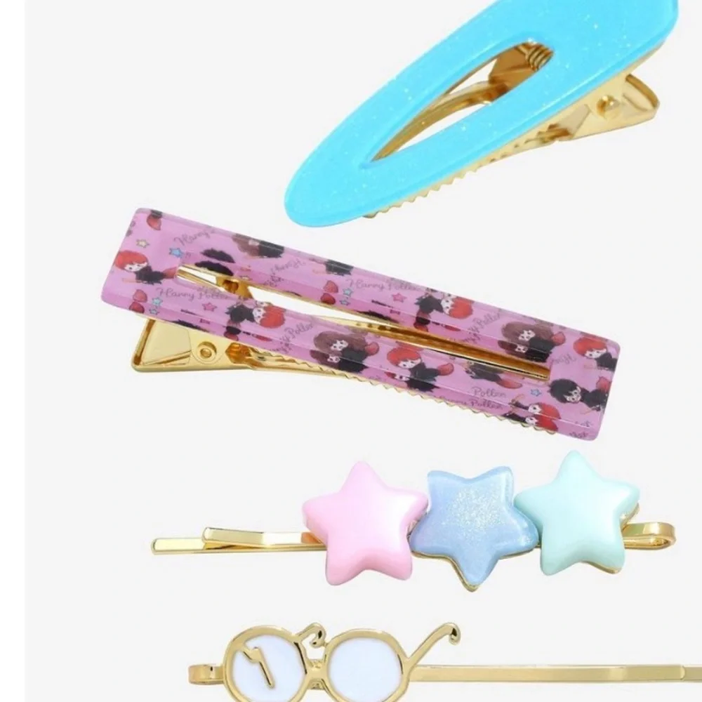 Harry‎ Potter Broomsticks & Harry's Glasses Hair Clip Set - BoxLunch Exclusive